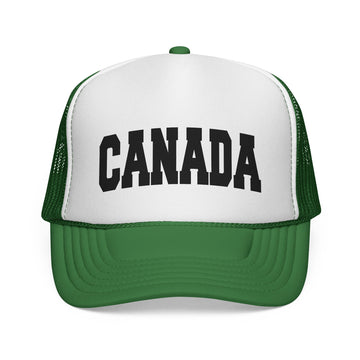 Buy green Canada Retro Collegiate Style Trucker Hat