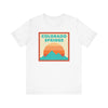 Retro Colorado Springs, Colorado T-Shirt, Mountain Sun Tee, Unisex Graphic Shirt, Vintage Top, Outdoor Adventure Clothing