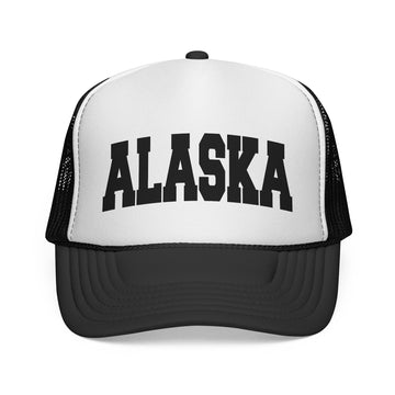 Alaska Retro Collegiate Style Trucker Hat - 0