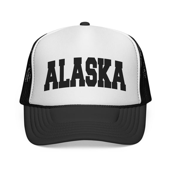 Alaska Retro Collegiate Style Trucker Hat
