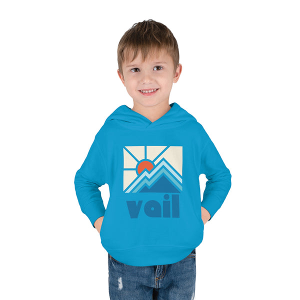 Vail, Colorado Toddler Hoodie - Minimal Style Unisex Vail Toddler Sweatshirt