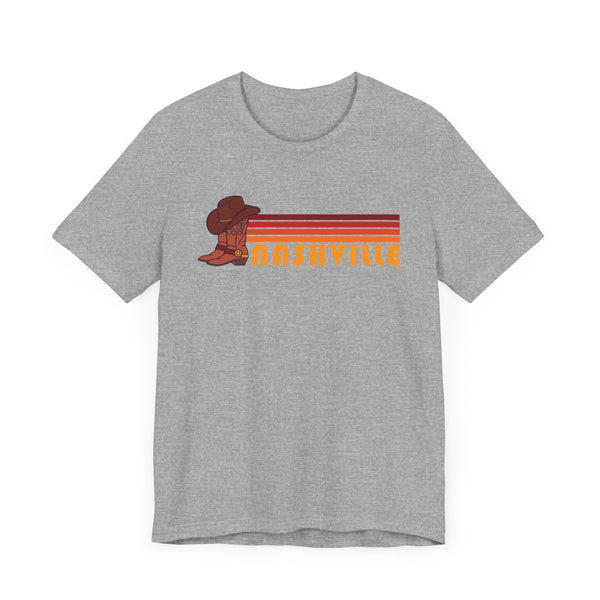 Nashville, Tennessee T-Shirt Retro Boots - Adult Unisex Nashville T Shirt