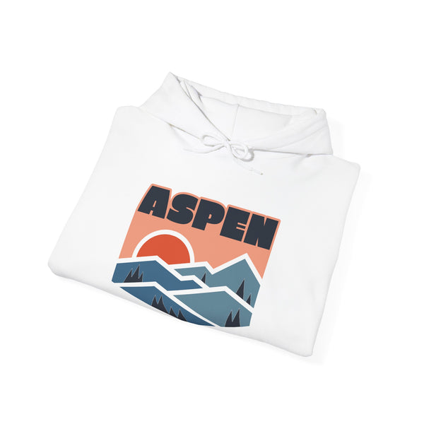 Aspen, Colorado Hoodie - Unisex Mountain Aspen Hoodie Graphic Sweatshirt