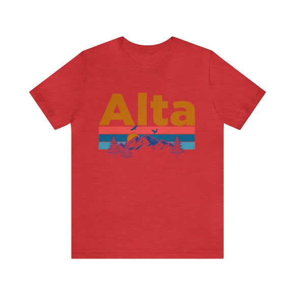 Alta, Utah Shirt - Mountain Sunset Unisex Alta T-Shirt