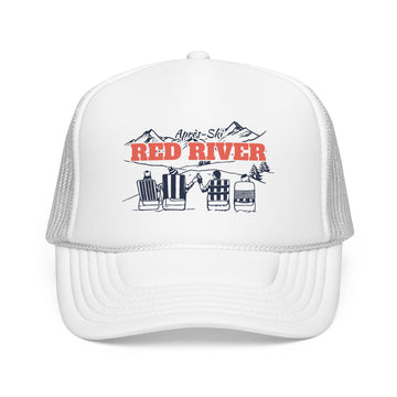 Buy white Red River, New Mexico Après-ski Trucker Hat — Foam Mesh Cap