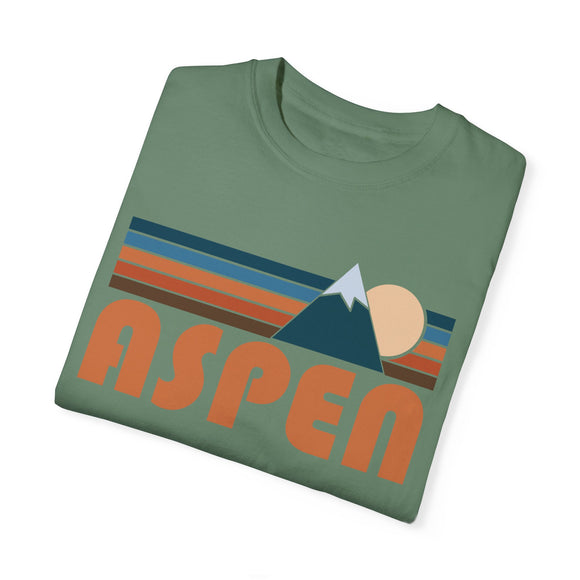 Aspen, Colorado Graphic Tee, Comfort Colors Retro Unisex Aspen T shirt, Mountain Adventure Shirt