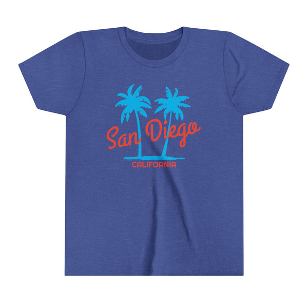 San Diego, California Youth Shirt - Retro Palm Tree San Diego Kid's T-Shirt