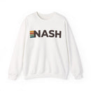 Nashville, Tennessee NASH Retro Stripe Sweatshirt-1