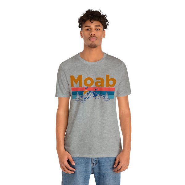 Moab, Utah Shirt - Mountain Sunset Unisex Moab T-Shirt