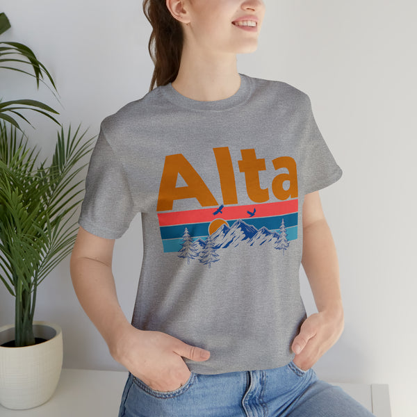 Alta, Utah Shirt - Mountain Sunset Unisex Alta T-Shirt