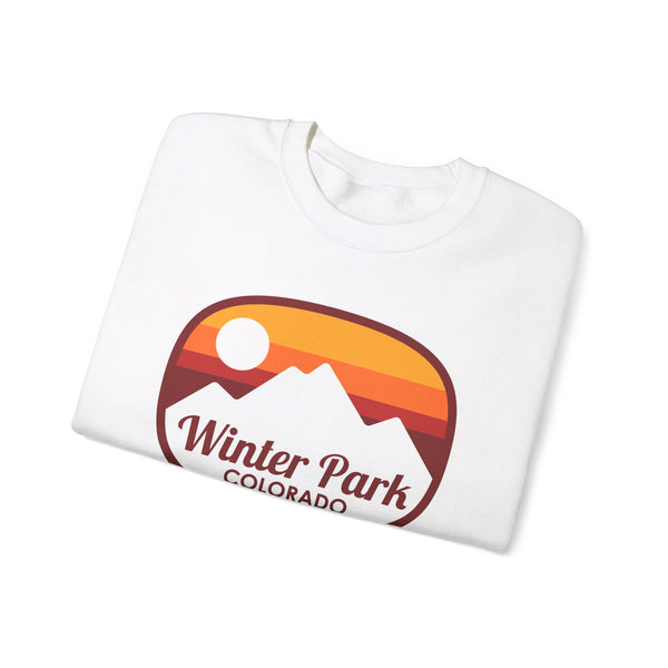 Winter Park, Colorado Sweatshirt - Unisex Retro Ombre Crewneck Winter Park Sweatshirt