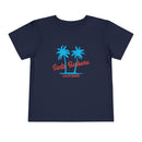 Santa Barbara, California Toddler T-Shirt - Retro Palm Tree Toddler Santa Barbara Shirt-1