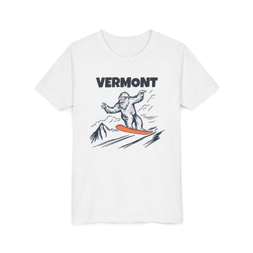 Vermont Yeti Snowboard Youth Tee - Kids Skiing Shirt - 0