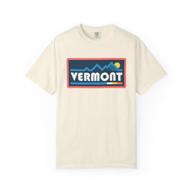 Vermont Graphic Tee, Comfort Colors Retro Mountain Unisex T shirt - 0