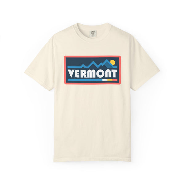 Vermont Graphic Tee, Comfort Colors Retro Mountain Unisex T shirt