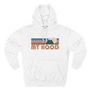 Mount Hood, Oregon Hoodie - Retro Mountain Unisex Sweatshirt-2