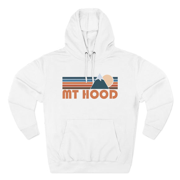 Mount Hood, Oregon Hoodie - Retro Mountain Unisex Sweatshirt
