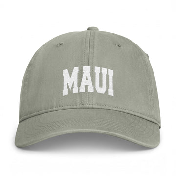 Buy sandstone Maui, Hawaii Washed Baseball Cap - Vintage Coastal Comfort Colors