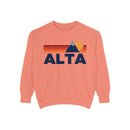 Alta, Utah Mountain Stripes Sweatshirt | Comfort Colors - 100% Cotton-4