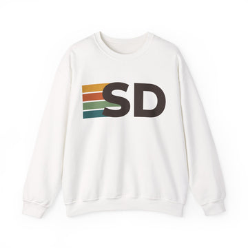 San Diego, California SD Retro Stripe Sweatshirt