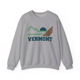 Buy sport-grey Vermont Sweatshirt - Mountain Vermont Crewneck Sweatshirt
