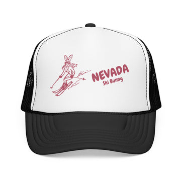 Buy black-white Nevada Ski Bunny Foam Trucker Hat