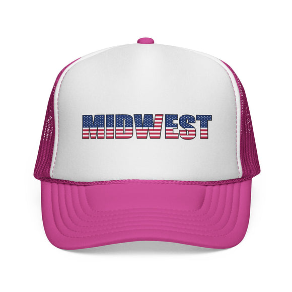 Midwest Stars and Stripes Trucker Hat | Vintage Americana
