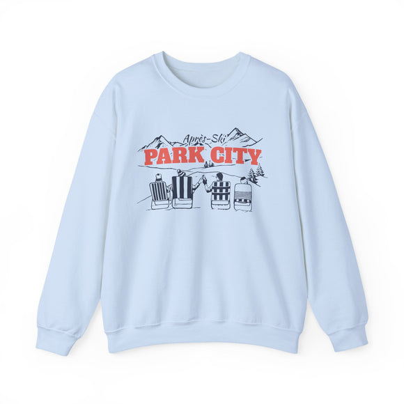Park City, Utah Sweatshirt Après-Ski Crewneck - Mountain Ski Lodge Design