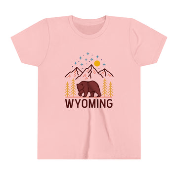 Wyoming Youth T-Shirt - Unisex Kids Wyoming Shirt - 0