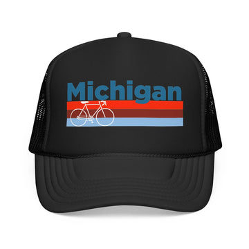 Kids Michigan Trucker Hat Foam Bike - Youth Snapback Cap