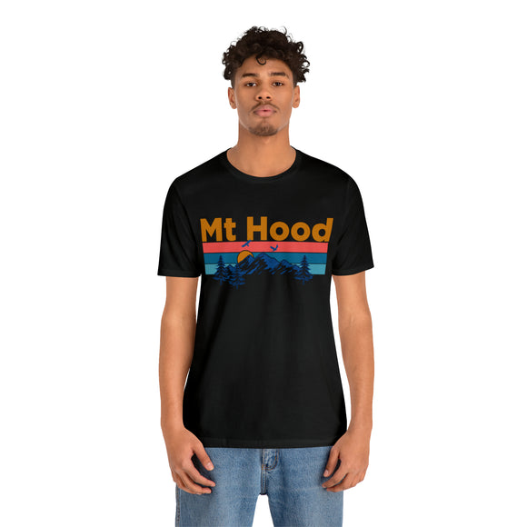 Mt Hood, Oregon Shirt - Mountain Sunset Unisex Mt Hood T-Shirt