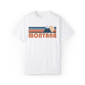Montana Graphic Tee, Comfort Colors Retro Unisex T shirt, Mountain Adventure Shirt