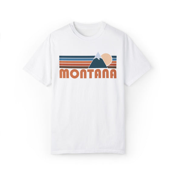 Montana Graphic Tee, Comfort Colors Retro Unisex T shirt, Mountain Adventure Shirt