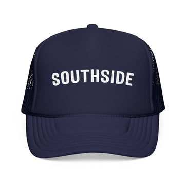 Kids Southside Trucker Hat - Youth Snapback Cap on white background