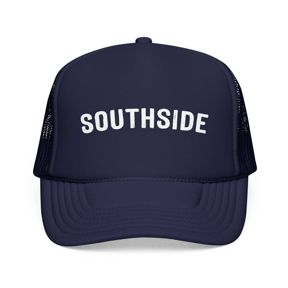 Kids Southside Trucker Hat - Youth Snapback Cap on white background