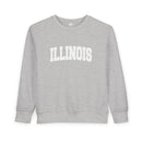 Illinois Toddler Sweatshirt - Illinois Toddler Crewneck Sweatshirt-1