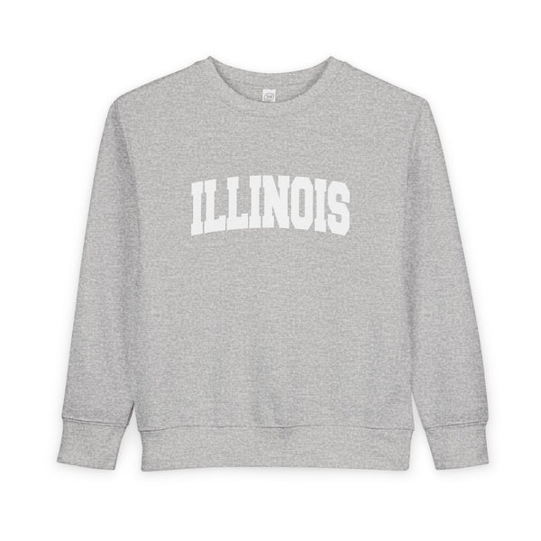 Illinois Toddler Sweatshirt - Illinois Toddler Crewneck Sweatshirt