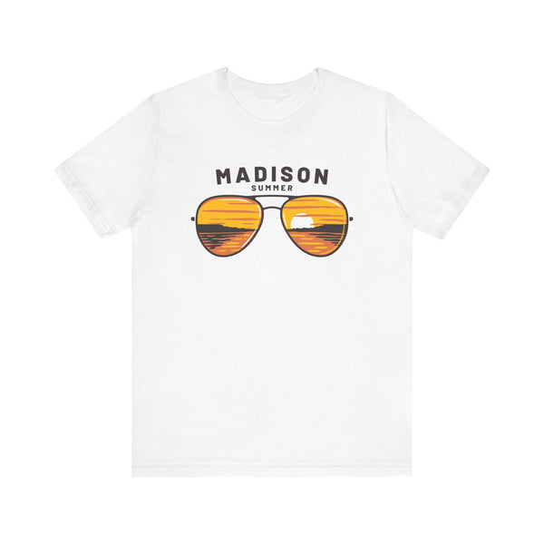 Madison, Wisconsin T Shirt - Sunglasses Lake Graphic Tee
