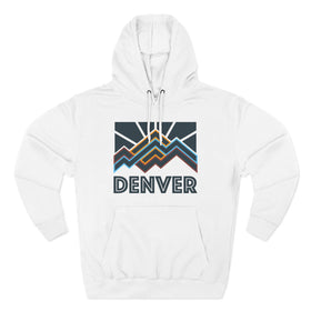 Denver, Colorado Hoodie - Retro Mountain Unisex Sweatshirt - 0