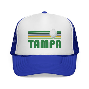 Buy royal Tampa, Florida Retro Golf Trucker Hat