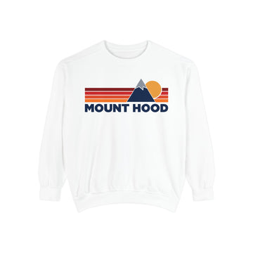 Buy white Mount Hood Mountain Stripes Sweatshirt | Comfort Colors - 100% Cotton