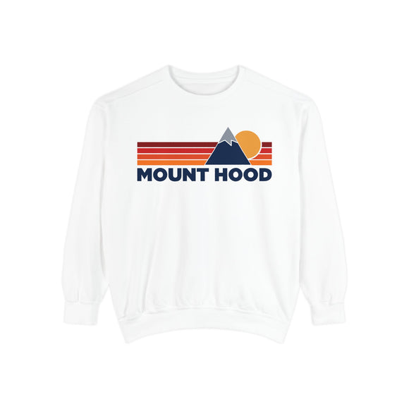Mount Hood Mountain Stripes Sweatshirt | Comfort Colors - 100% Cotton