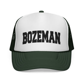 Buy dark-green Bozeman, Montana Collegiate Style Trucker Hat