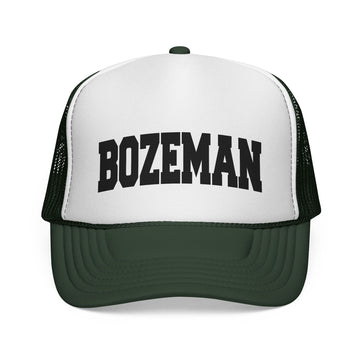 Buy dark-green Bozeman, Montana Collegiate Style Trucker Hat