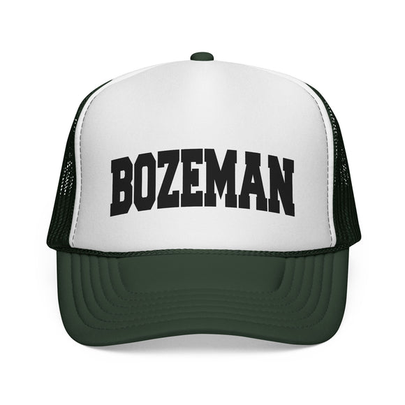 Bozeman, Montana Collegiate Style Trucker Hat