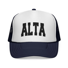 Buy dark-navy Alta, Utah Collegiate Style Trucker Hat