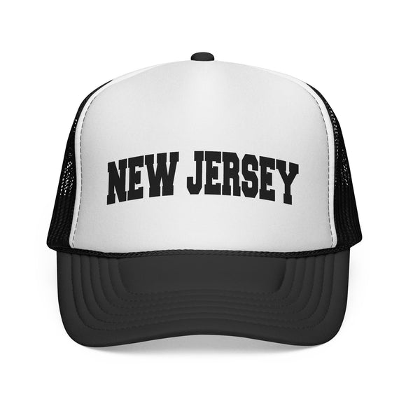 New Jersey Retro Collegiate Style Trucker Hat