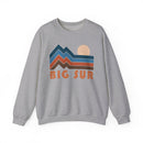 Big Sur, California Sweatshirt Retro Mountains, Big Sur Unisex Graphic Crewneck-2