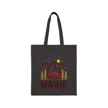 Maine Tote Bag - Cotton Canvas Maine Bag - 0