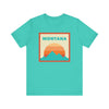 Retro Montana T-Shirt, Mountain Sun Tee, Unisex Graphic Shirt, Vintage Montana Top, Outdoor Adventure Clothing